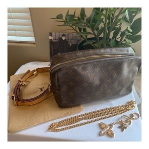 ✨LV Vintage Trousse XL Cosmetic Crossbody bag